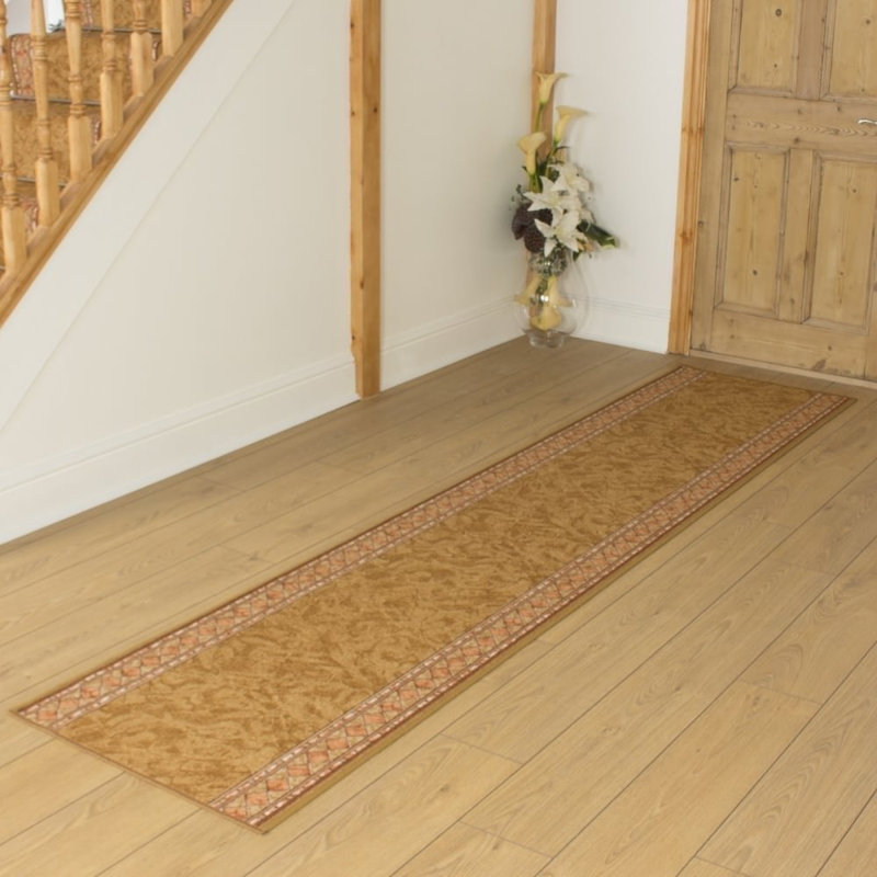 Cheops Looped/Hooked Beige Indoor Rug, Runner 390cm x 120cm