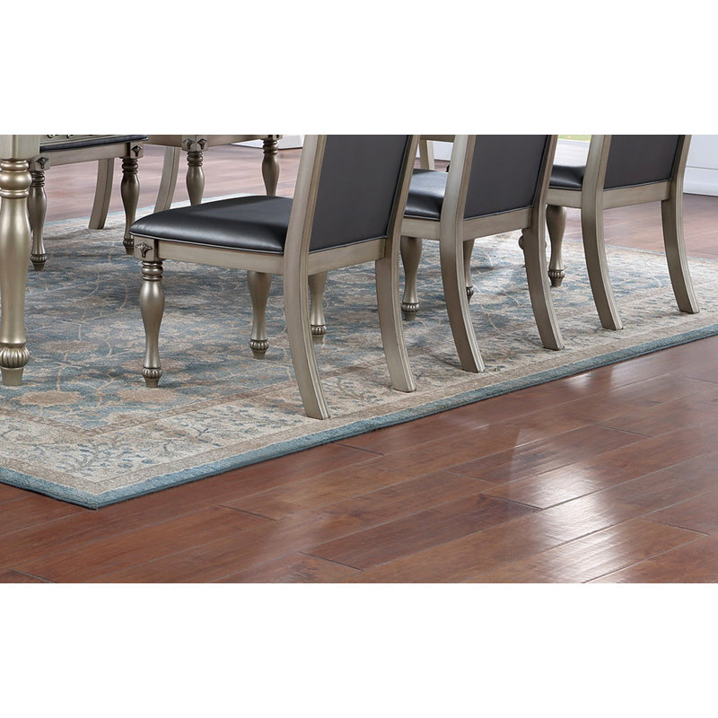 Ensemble de 2 chaises d'appoint en bois d'hévéa pour salle à manger avec coussins et dossier capitonné