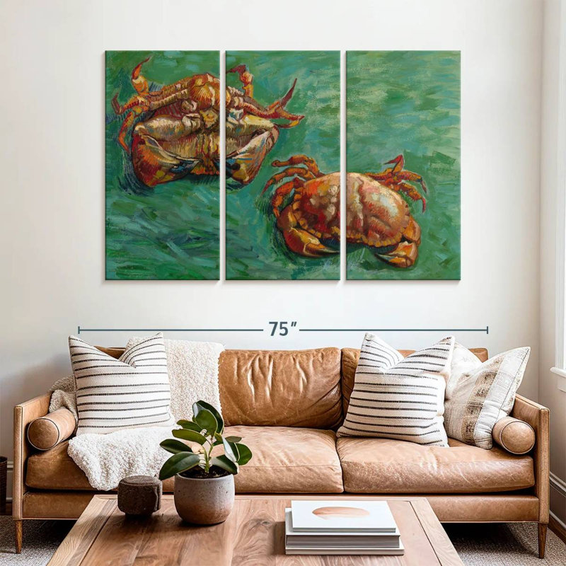Brampt Two Crabs, 42" H x 65" W