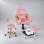 Fauteuil pédicure avec bain de pieds à massage, fauteuil spa pivotant à 360 degrés - Rose-108112517