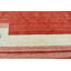 Hand Knotted Wool Striped Area Rug in Red/Beige-597684502