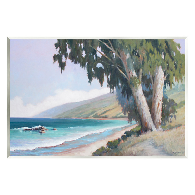 Art mural sur toile flottant Seaside, H 13 po x l 19 po x P 0,5 po, Bois