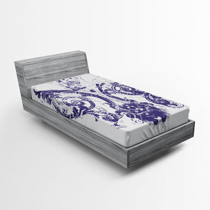 Drap-housse fleur de lis, Simple