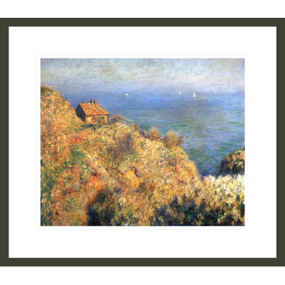 «Falaises à Varengeville» par Claude Monet, impression giclée encadrée