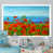 Toile blanche avec cadre photo