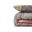 Ensemble de housse de couette XXL, crème et beige, housse de couette 61 x 87, taie d'oreiller 31,5 x 31,5 | 65% coton / 35% polyester, 127 fils | Lavable à la machine, conception élégante avec fermeture à boutons, parfait pour les chambres confortables-105527576