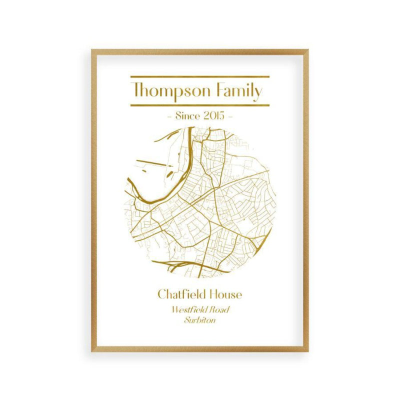Print, 31 cm H x 22 cm W x 2.5 cm D, Brushed Copper Frame