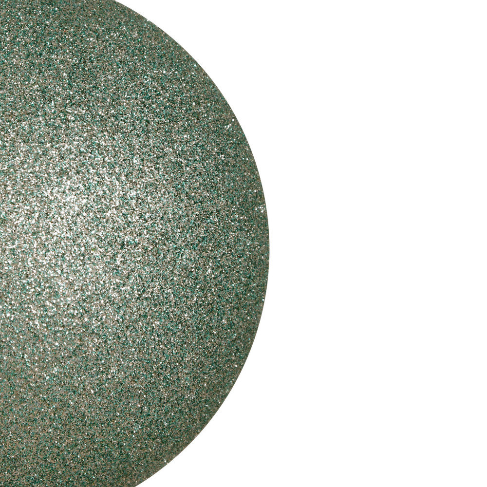 Holiday Décor Ball Ornament, 6" H x 6" W x 6" D, Frosty Mint