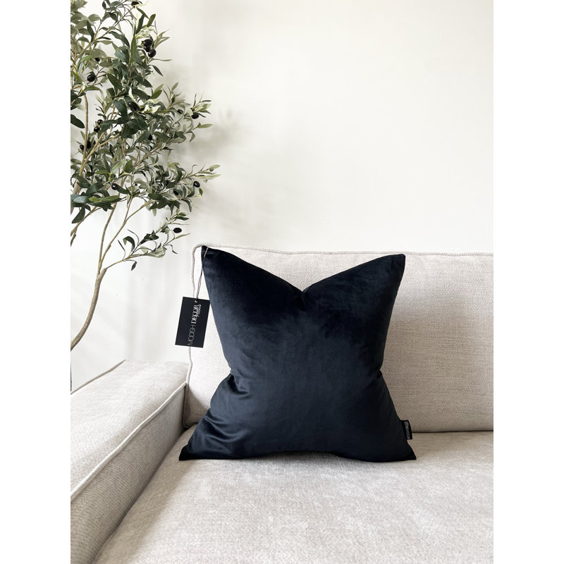Velvet Pillow Cover, 18"H x 18"W