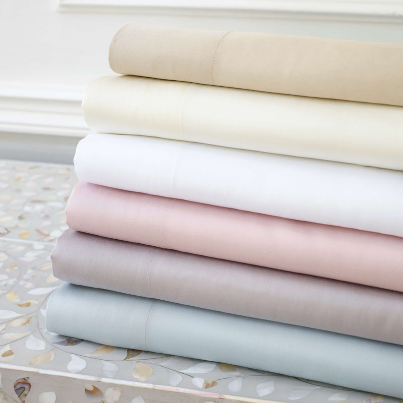 Silken Solid Sheet Set, Full Sheet Set, Ivory