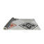 Tapis noir/zone orange à motifs-1196750658