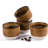 Handcrafted Two-Tone Ceramic Espresso Cup Set Rustic Unglazed Base Coffee Cups for Dining Table Kitchen Coffee Bar Decor