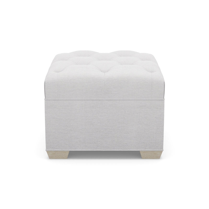 Square Tufted Ottoman, 8938-82, Sandstone