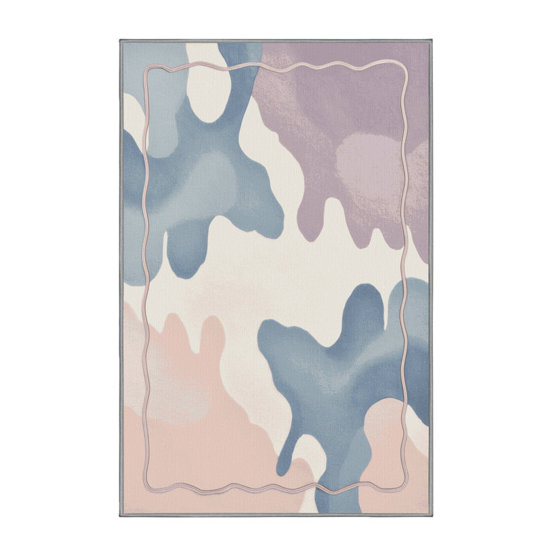 Blush Horizon Rug, Rectangle 4' x 6'