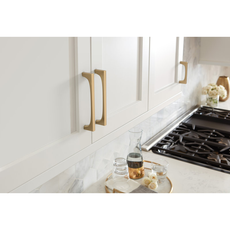 Merced Center-to-Center Cabinet and Furniture Pull, 6 5/16", Champagne Bronze