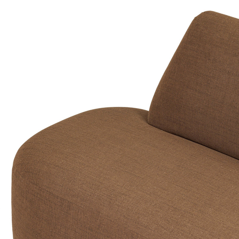Clemence Sectional, 36" H x 128" W x 88.5" D