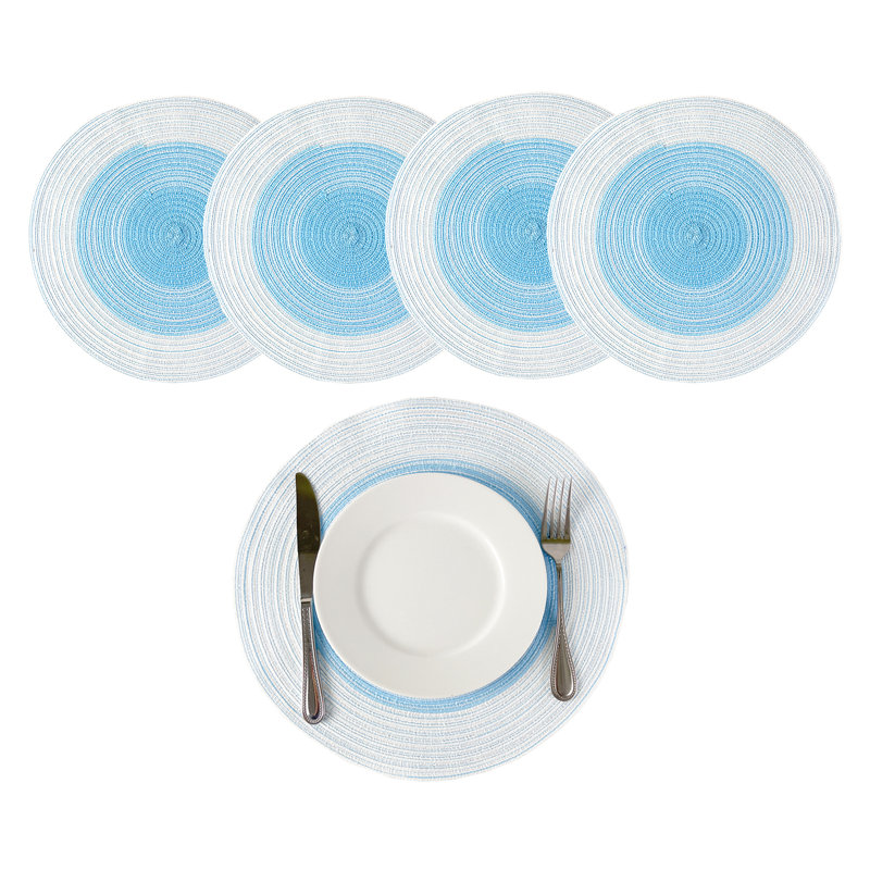 Ensemble de napperons 4 pièces Almut, Bleu