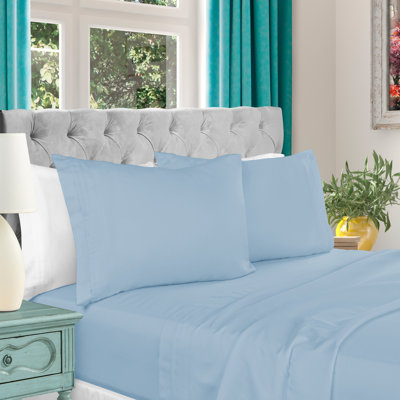 Ensemble de draps en coton 1000 fils Blue Nile Mills