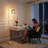 Modern 67" Glass Arc Floor Lamp With Remote Control, Bulb Included-1752775045