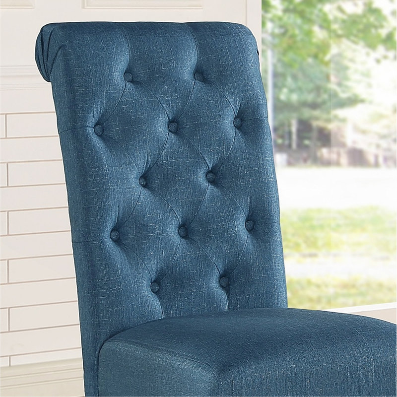 Chaise de salle à manger Asons, Bleu