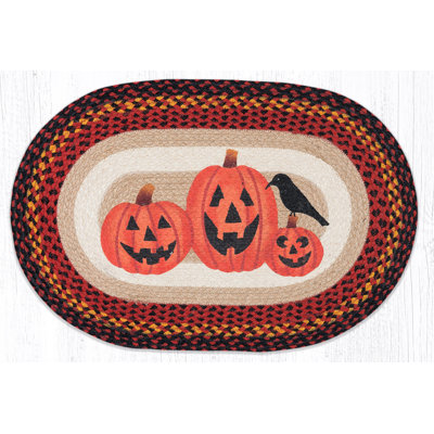  OP-590 Three Jack-O-Lanterns Oval Patch 20"x30"