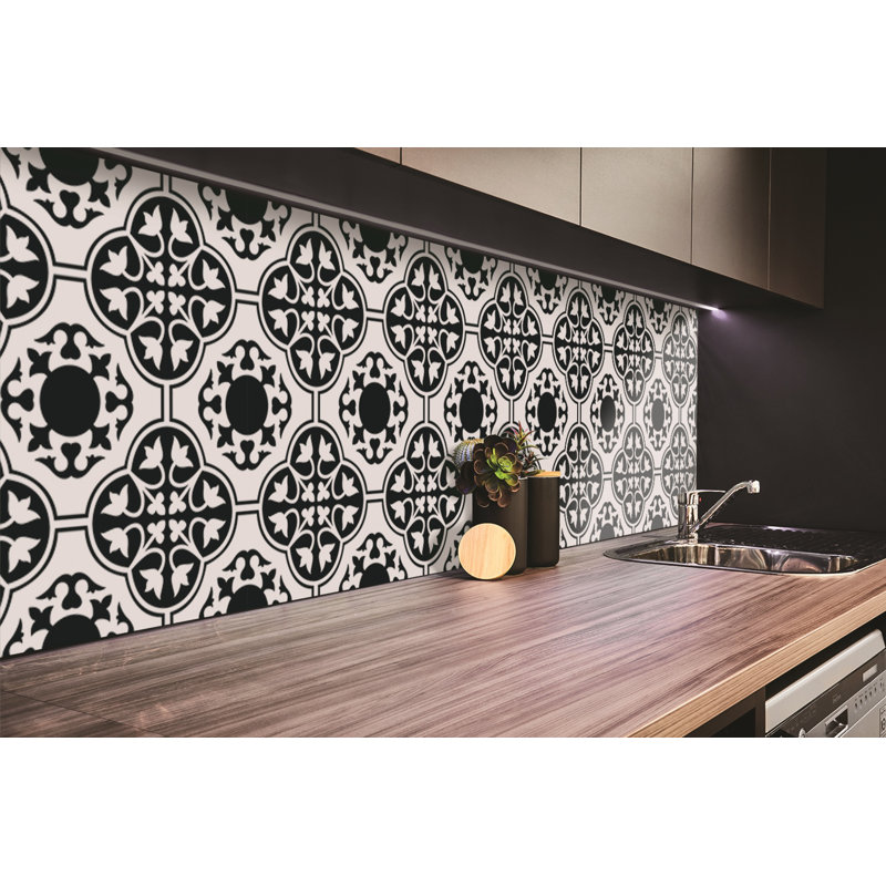 Wall Tiles Self Adhesive Vinyl Splashback Wall Stickers 39,37x19,68 Inch Sticker Tile Peel and Stick