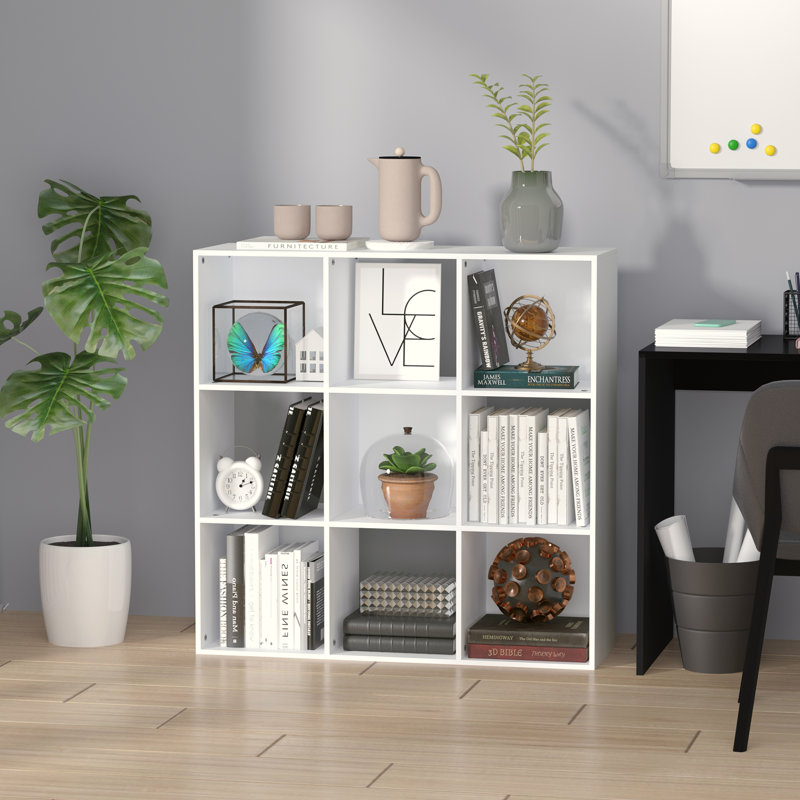 91.5 cm H x 91.5 cm W Cube Bookcase, White