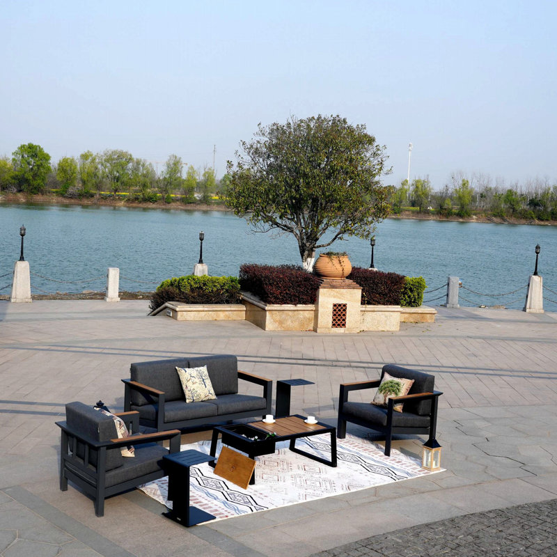 4 - Person Patio Conversation Set with Cushions