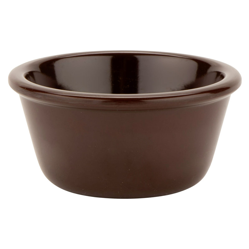 GET Plat de cuisson en mélamine et ramequin, Brun