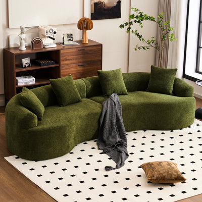 Chenille de luxe, 4 places avec éponge double, pour siège de 101,81 po Profond, profond