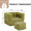 fauteuil à billes avec repose-pieds-64530840