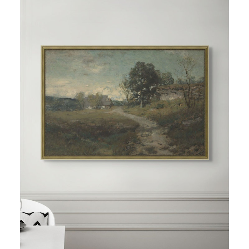 Grassland Dwelling 1 Framed Print Canvas, 25.75" H x 37.75" W