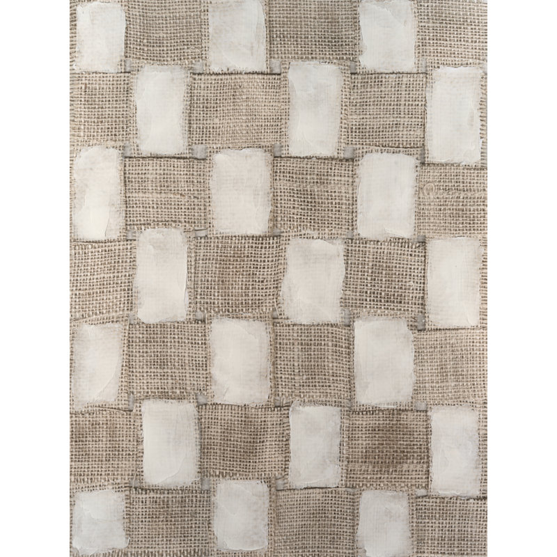 Checkered Linen II by Vanna Lam - Wrapped Canvas Print, 30 cm H x 46 cm W