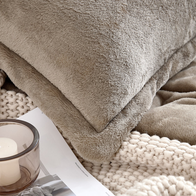 Me Sooo Comfy Coma Inducer Oversized Comforter Set, King Comforter + 2 Standard Shams, Brown