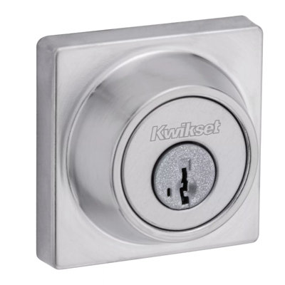Single Cylinder Deadbolt with Square Rosette
