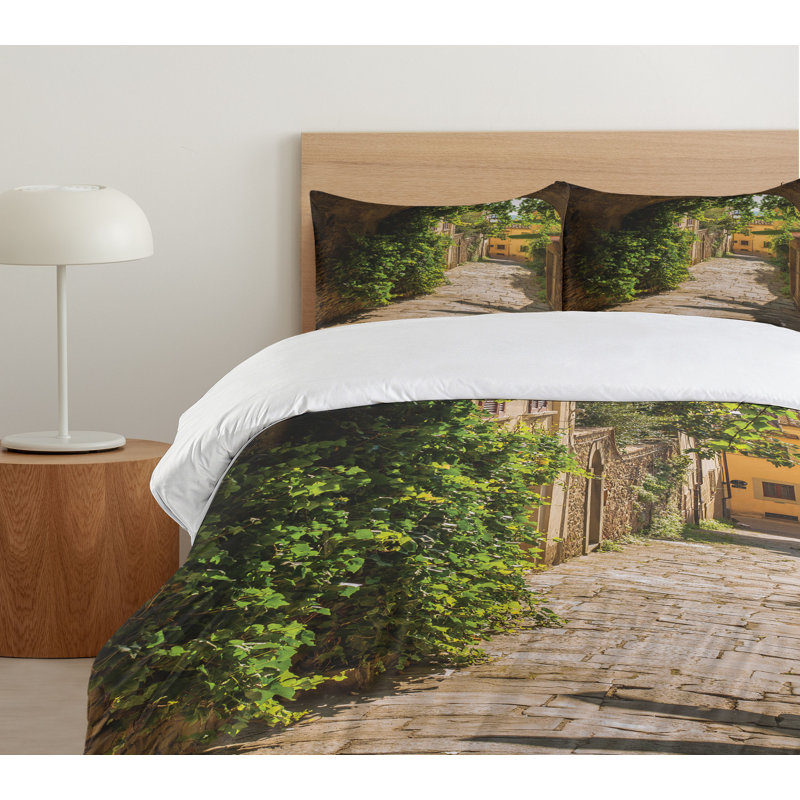Eclectic Polyester Duvet Cover, King Duvet Cover + 2 Pillow Sham