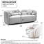Canapé en polaire bouclé blanc Living Room