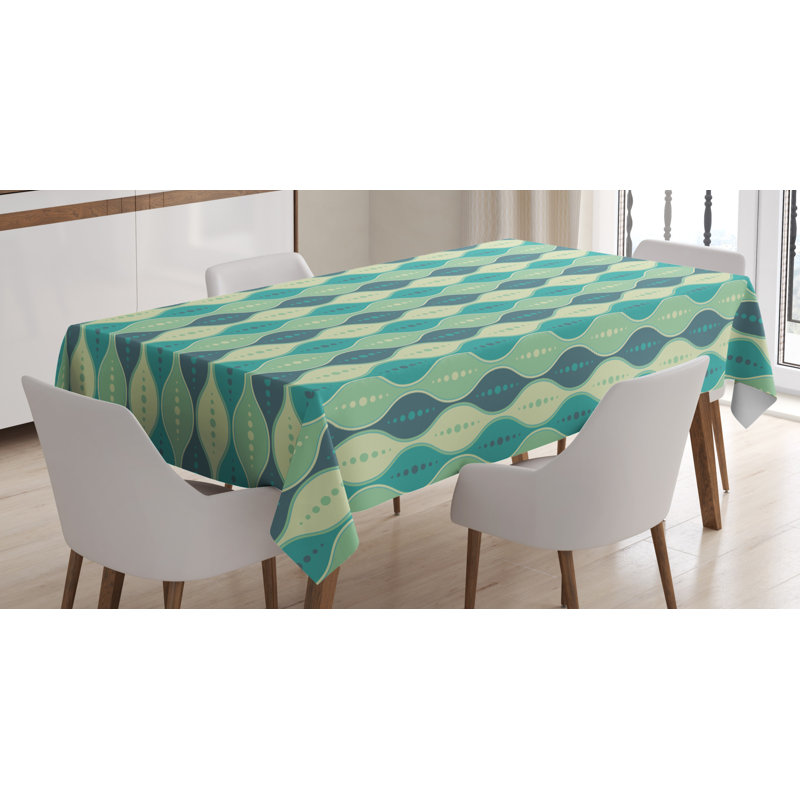 Geometric Tablecloth, 84" L x 60" W