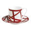 Missoni Coffee Cup & Saucer Nastri  Diam. 2.3", H 2.5", Cap. 4 Oz, Saucer Diam. 4.75"-146143639-146143637