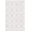 Tapis en coton touffeté à la main Tulane couleur ivoire / gris clair-1386667836