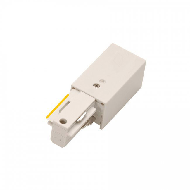 Right Live End Connector, White
