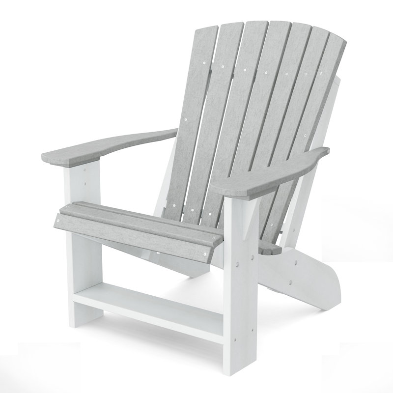 Chaise Adirondack Heritage, Gris clair / blanc