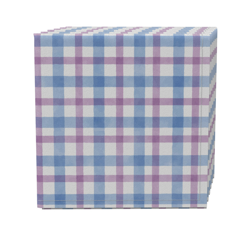 Cotton Twill Plaid Square Napkin