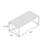Geise Glass Top Single Coffee Table-577830383