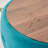 Round Blue 41 Nesting Velvet Ottomans, Space Design, Storage With Removable Lids, Footstool, Wood Tray, No Assembly, Medium-Firm, Polka , Modern Ottomans Of 2, Use, Foot Stool, Space,-5711110