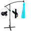 Parasol à DEL solaire 10 pi - imperméable, 8 baleines robustes, manivelle, base transversale pour terrasse de jardin, terrasse, cour, piscine-1262996330