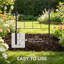 180cm H x 50cm W Steel Fan Trellis