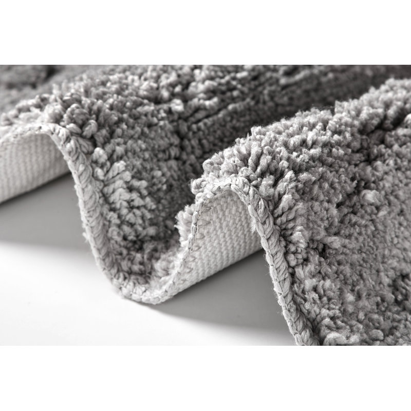 Dillwyn Non-Slip Bath Rug, Grey