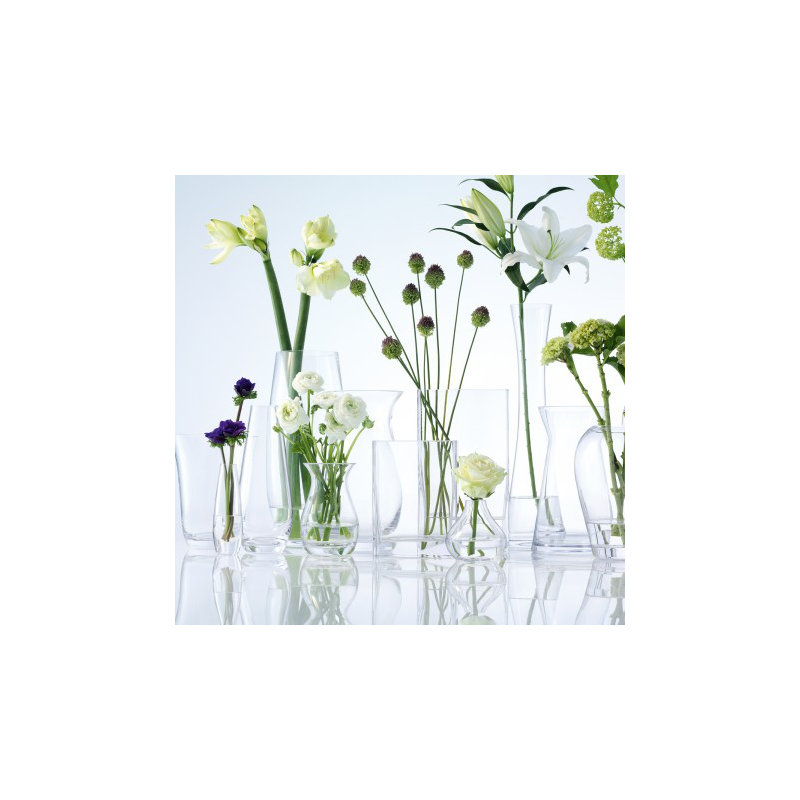 Handmade Glass Table Vase, 6.8898" H x 5.9055" W x 5.9055" D