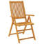 Ensemble de salle à manger de jardin 5 pièces vidaXL 140 x 80 x 74 cm en bois d'acacia massif-602879606-571452406
